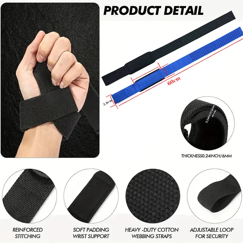 Weightlifting Wrist Straps Str - Wrist Wraps Weightlifting Support ulasan dan harga